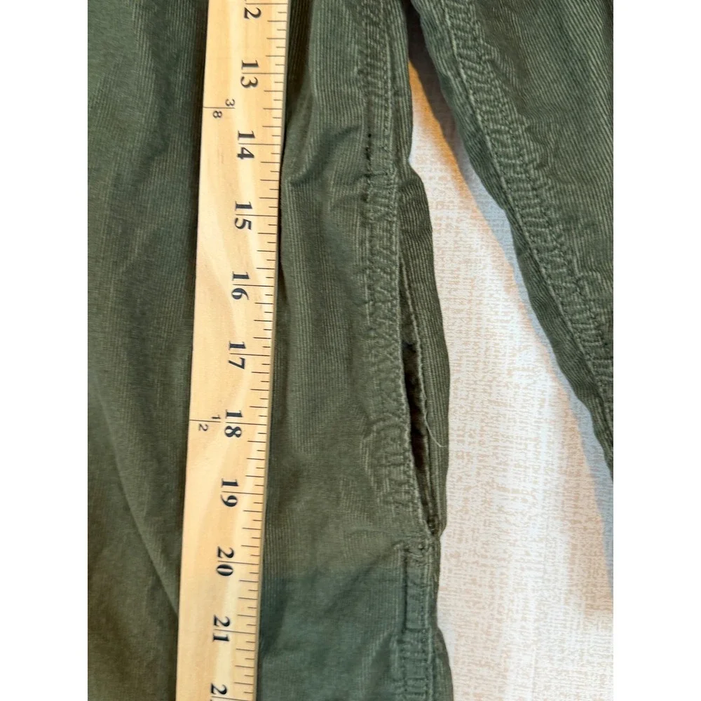 Old Navy Girls Olive Green Corduroy Long Sleeve Button Front Shirt Dress L 10